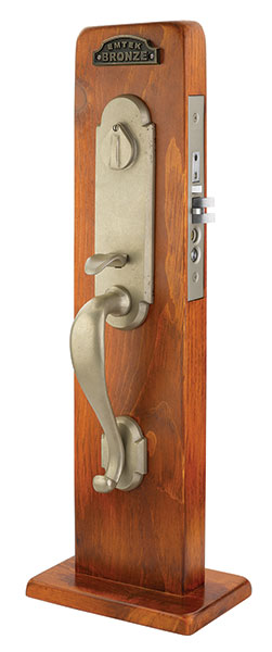 Emtek 3021 Cheyenne Dummy Sandcast Bronze Mortise Handleset - Stellar Hardware and Bath 