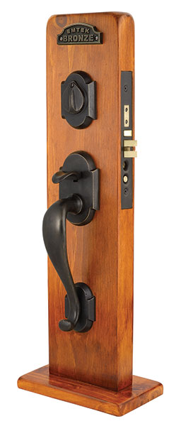 Emtek 3023 Denver Dummy Sandcast Bronze Mortise Handleset - Stellar Hardware and Bath 