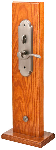 Emtek 3343 Charleston Single Cylinder Keyed Entry Brass Modern Mortise Handleset - Stellar Hardware and Bath 