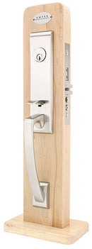 Emtek 3344 Artemis Single Cylinder Keyed Entry Brass Modern Mortise Handleset - Stellar Hardware and Bath 