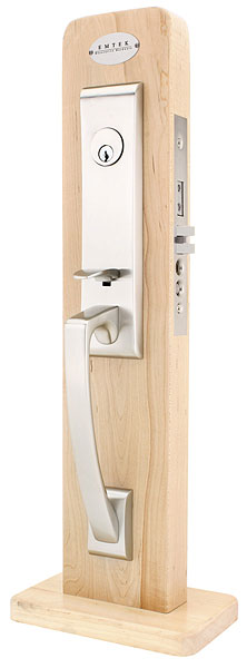 Emtek 3044 Artemis Dummy Brass Modern Mortise Handleset - Stellar Hardware and Bath 