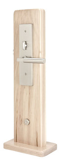 Emtek 3348 Lugano Single Cylinder Keyed Entry Brass Mortise Handleset - Stellar Hardware and Bath 