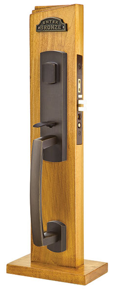 Emtek 3029 Sonoma Dummy Rustic Modern Bronze Mortise Handleset - Stellar Hardware and Bath 