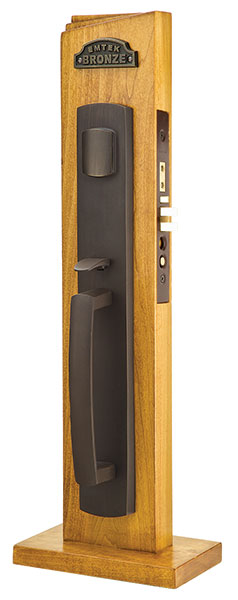 Emtek 3030 Longmont Dummy Rustic Modern Bronze Mortise Handleset - Stellar Hardware and Bath 