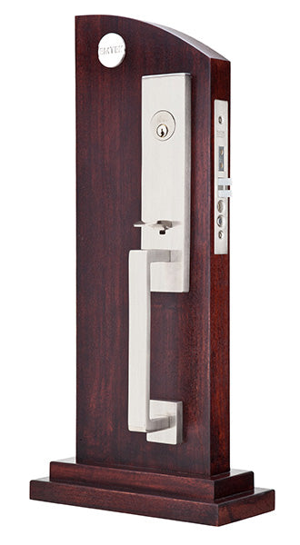 Emtek S3301 Mormont Single Cylinder Keyed Entry Stainless Steel Monolithic Mortise Handleset - Stellar Hardware and Bath 