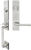 Inox MH105C563-32D-RHR MH105 Frankfurt Lever, Tubular Entry Handleset, Satin Stainless Steel, RHR - Stellar Hardware and Bath 