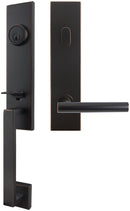 Inox MH106C563-10B-LH MH106 Copenhagen Lever, Tubular Entry Handleset, Oil Rubbed Bronze, LH - Stellar Hardware and Bath 