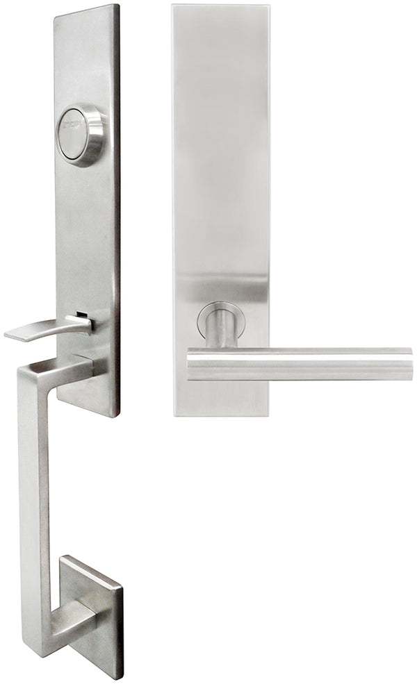 Inox MH106TDP-32D-RH MH106 Copenhagen Lever, Tubular Dummy Handleset, Satin Stainless Steel, RH - Stellar Hardware and Bath 