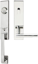 Inox MH106C563-32-LH MH106 Copenhagen Lever, Tubular Entry Handleset, Polished Stainless Steel, LH - Stellar Hardware and Bath 