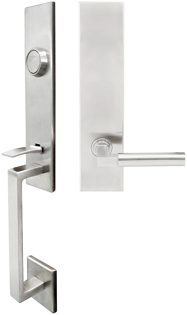 Inox MH221TDP-32D-RH MH221 Aurora Lever, Tubular Dummy Handleset, Satin Stainless Steel, RH - Stellar Hardware and Bath 