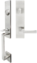 Inox MH221C563-32D-LH MH221 Aurora Lever, Tubular Entry Handleset, Satin Stainless Steel, LH - Stellar Hardware and Bath 