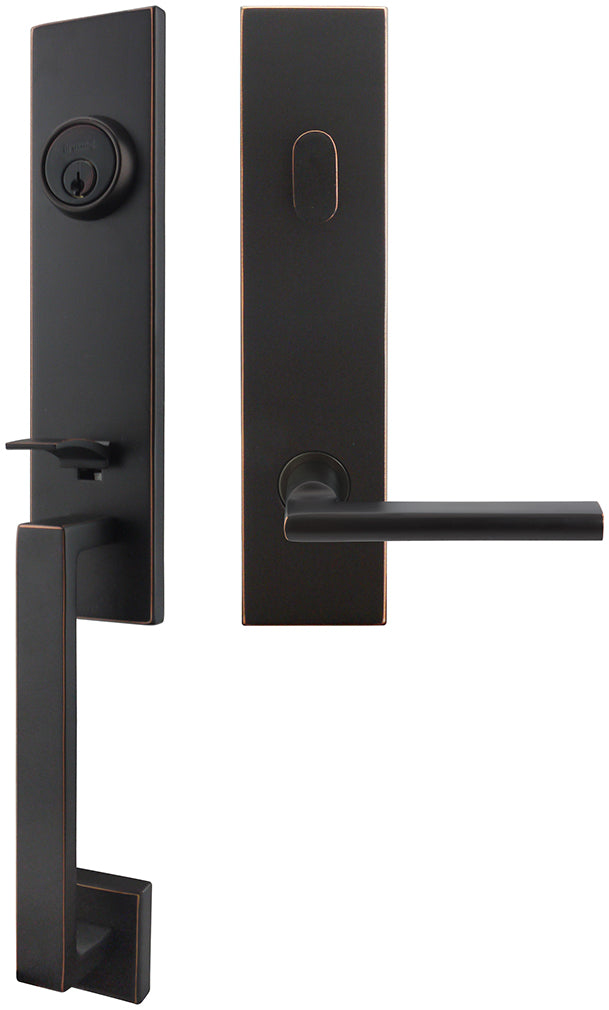 Inox MH243C563-10B-LHR MH243 Sunrise Lever, Tubular Entry Handleset, Oil Rubbed Bronze, LHR - Stellar Hardware and Bath 