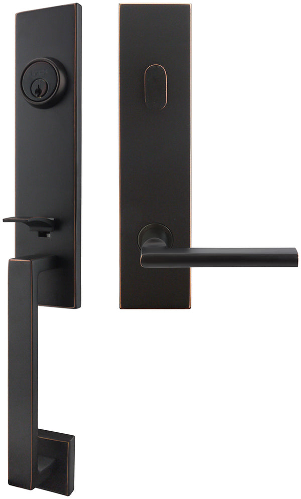 Inox MH243C573-10B-RHR MH243 Sunrise Lever, Tubular Entry Handleset, Oil Rubbed Bronze, RHR - Stellar Hardware and Bath 