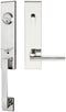 Inox MH243C573-32-LH MH243 Sunrise Lever, Tubular Entry Handleset, Polished Stainless Steel, LH - Stellar Hardware and Bath 