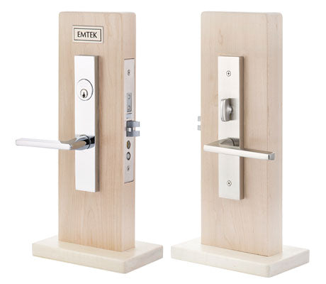 Emtek 3313 Brisbane Mortise Single Cylinder Half Plate Entry Set - Stellar Hardware and Bath 