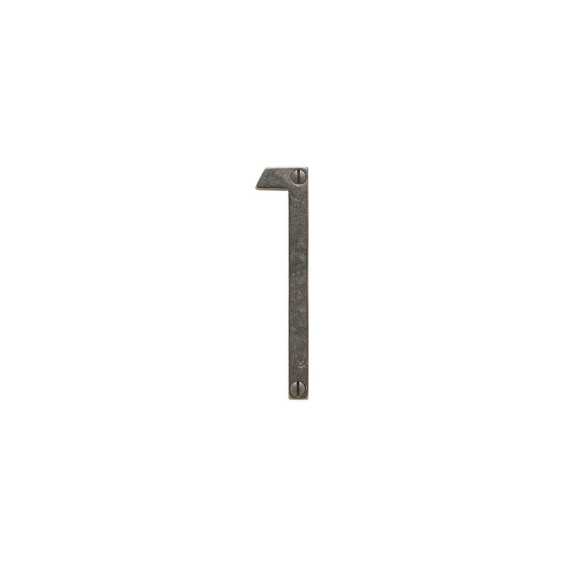 4" HOUSE NUMBER - CENTURY GOTHIC "1" N4001CG - Stellar Hardware and Bath 