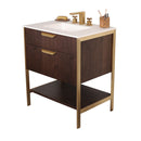 Lacava NAV-UN-30-33 Navi African Mahogany - Stellar Hardware and Bath 