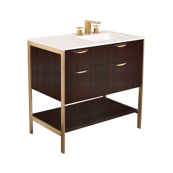 Lacava NAV-UN-36R-24 Navi Classic Walnut - Stellar Hardware and Bath 