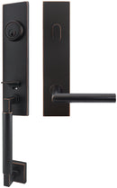 Inox NY105C573-10B-RHR NY105 Frankfurt Lever, Tubular Entry Handleset, Oil Rubbed Bronze, RHR - Stellar Hardware and Bath 