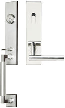 Inox NY106C563-32-RHR NY106 Copenhagen Lever, Tubular Entry Handleset, Polished Stainless Steel, RHR - Stellar Hardware and Bath 