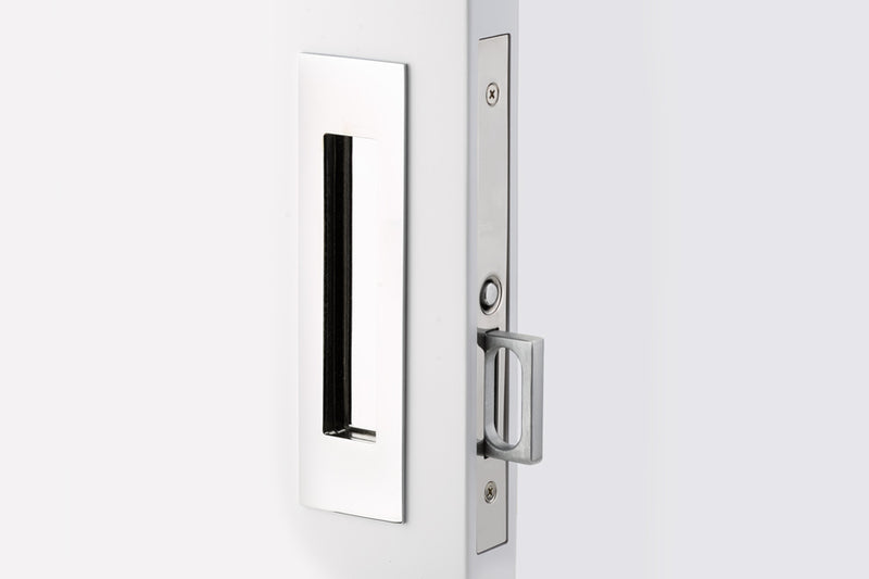 Emtek 2154 Passage Function Pocket Door Mortise -
Narrow Modern Rectangular - Stellar Hardware and Bath 