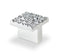 Topex MOSAIC DESIGN SQUARE KNOB, BRIGHT CHROME, 25MMX25MM - Stellar Hardware and Bath 