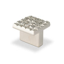 Topex MOSAIC DESIGN SQUARE KNOB, BRIGHT CHROME, 25MMX25MM - Stellar Hardware and Bath 
