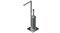 Valsan Industrial Chrome Freestanding Toilet Brush with Spare Roll Holder - Stellar Hardware and Bath 