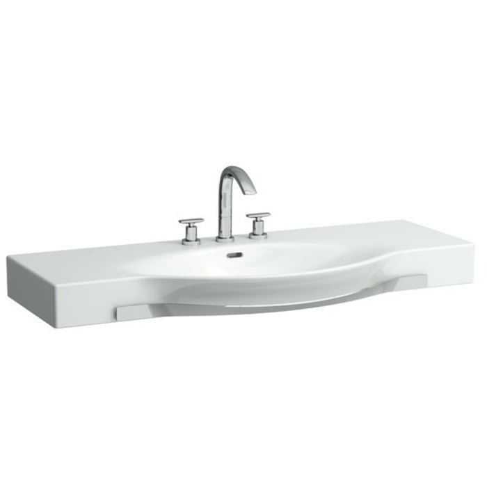 Laufen 8.1270.4.000  
Palace 1200 Washbasin Console With Towel Bar 47-1/4" L x 20-1/8" W x 4-3/8" H - Stellar Hardware and Bath 