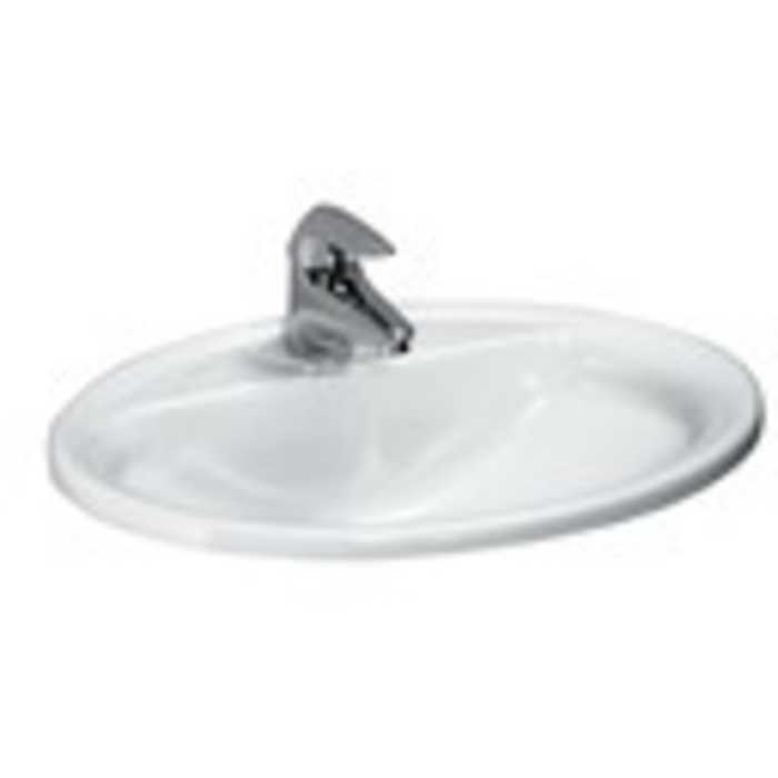 Laufen 8.1395.1.000.104.1  
 Pro Drop-In Washbasin 22-1/8" L x 17-3/8" W x 3/4" H - Stellar Hardware and Bath 