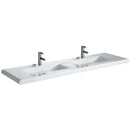 Laufen 8.1443.9.000  
Living Style Double Console Washbasin 66-3/8" L x 18-7/8" W x 2" H - Stellar Hardware and Bath 