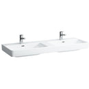 Laufen 8.1496.8.000.104.1  
 Pro S Double Countertop Washbasin 51-1/8" L x 18-1/8" W x 3-3/4" H - Stellar Hardware and Bath 