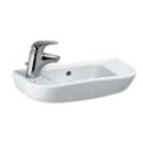 Laufen 8.1695.7.000.105.1  
 Pro Wall-Mounted Handrinse Washbasin 19-5/8" L x 9-7/8" W x 6-1/8" H - Stellar Hardware and Bath 