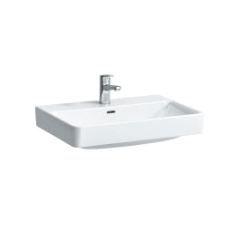 Laufen 8.1696.4.000.104.1  
 Pro S 600 Washbasin 23-5/8" L x 18-1/4" W x 3-3/4" H - Stellar Hardware and Bath 