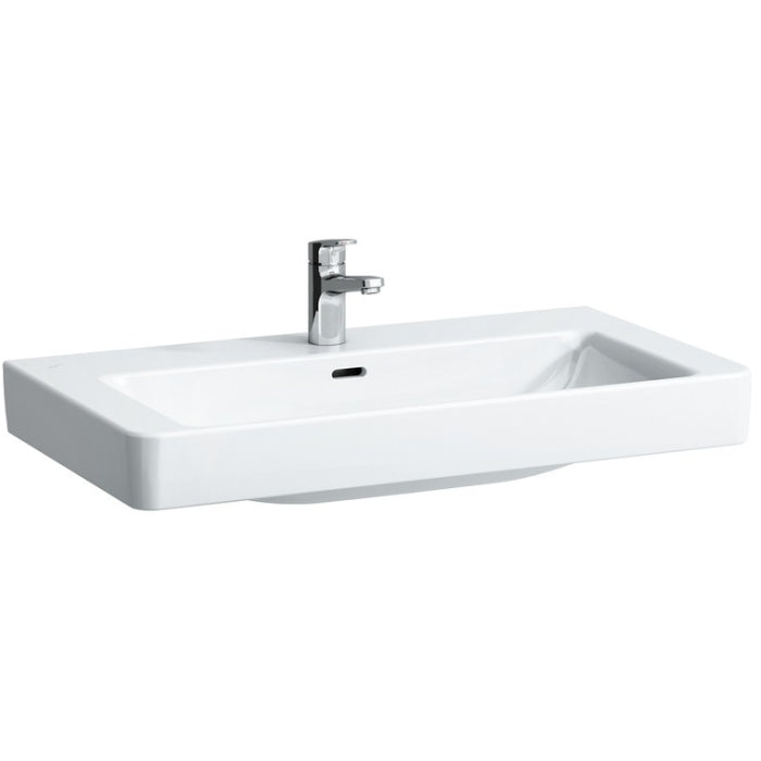 Laufen 8.1696.5.000.104.1  
 Pro S 850 Washbasin 33-1/2" L x 18-1/8" W x 3-3/4" H - Stellar Hardware and Bath 