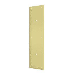 Deltana PPH3515 Pre-Drilled Push Plate for 8'' Door Pull - 3 1/2'' x 15'' - Stellar Hardware and Bath 