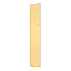 Deltana PPH3520 Pre-Drilled Push Plate for 10'' Door Pull - 3 1/2'' x 20'' - Stellar Hardware and Bath 