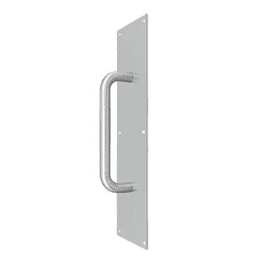 Deltana PPH4016 Stainless Steel Push Plate - 4'' x 16'' / 7 7/8'' - Stellar Hardware and Bath 