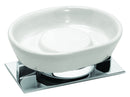 Valsan Sensis Chrome Freestanding Soap Dish Holder - Stellar Hardware and Bath 