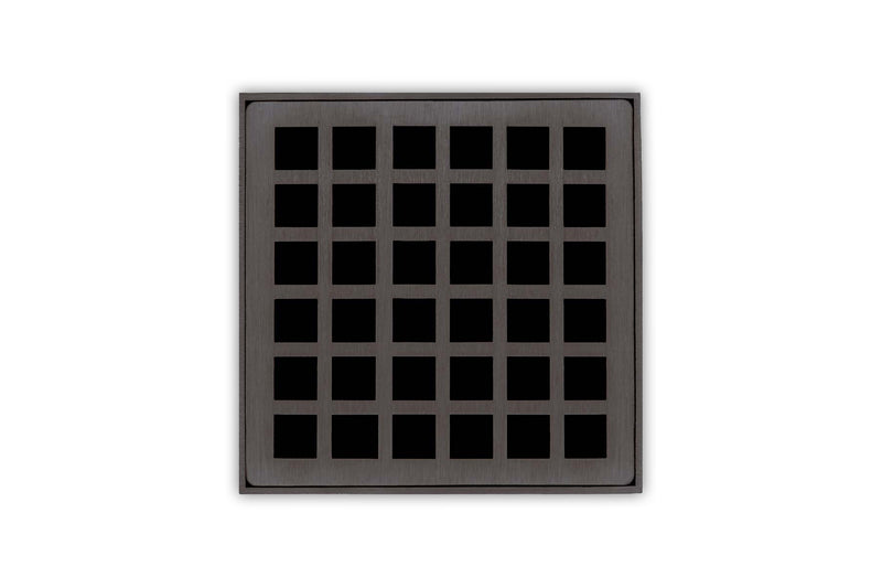 Infinity Drains Squares QDB 4: 4x4 Bonded Kit - Stellar Hardware and Bath 