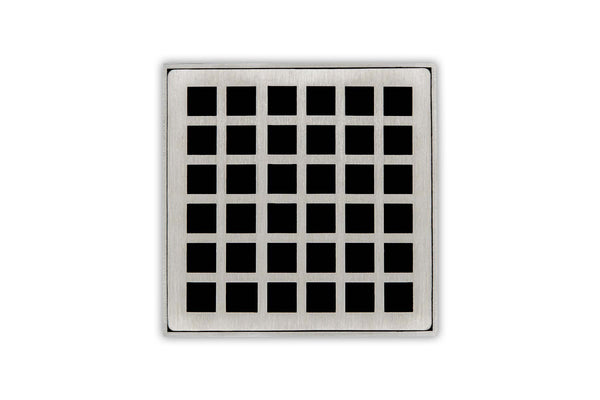 Infinity Drains Squares QDB 4: 4x4 Bonded Kit - Stellar Hardware and Bath 