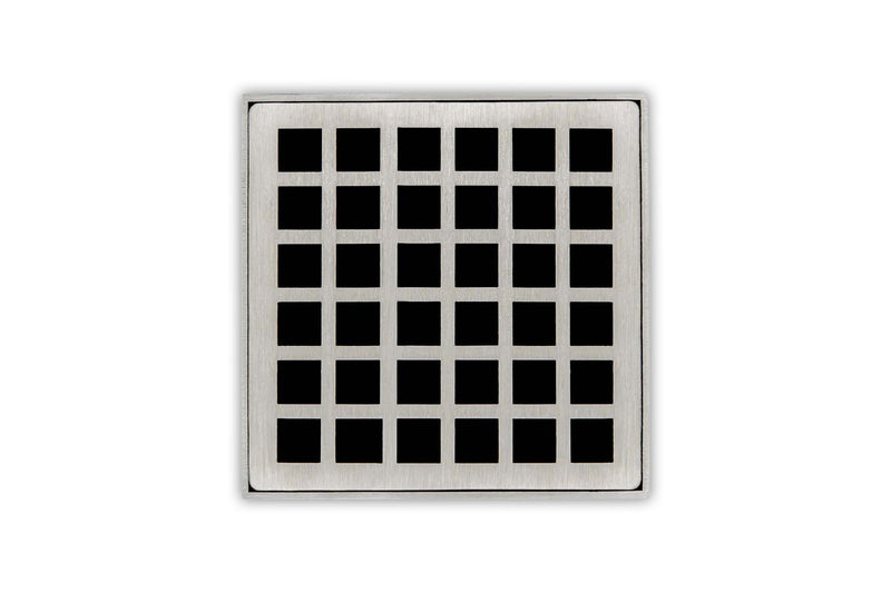 Infinity Drains Squares QDB 4: 4x4 Bonded Kit - Stellar Hardware and Bath 