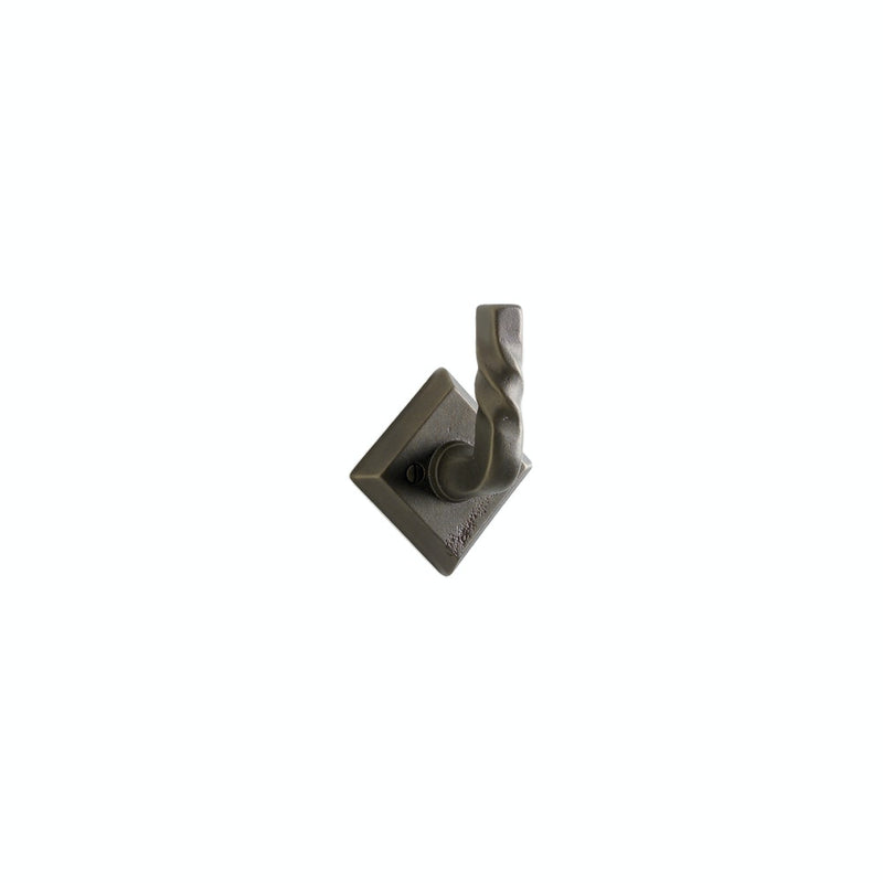 TWIST ROBE HOOK  w/ E30503 2 1/2" x 4 1/2" - Stellar Hardware and Bath 