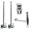 Plumbing Accessories Satin Nickel All-Inclusive Sink Installation Kit - Stellar Hardware and Bath 