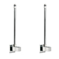 Plumbing Accessories Two Square Angle Valves With Copper Piping Available In Polished Chrome - Stellar Hardware and Bath 