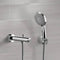 Chrome Wall Mounted Tub Spout Kit with Hand Shower - Stellar Hardware and Bath 