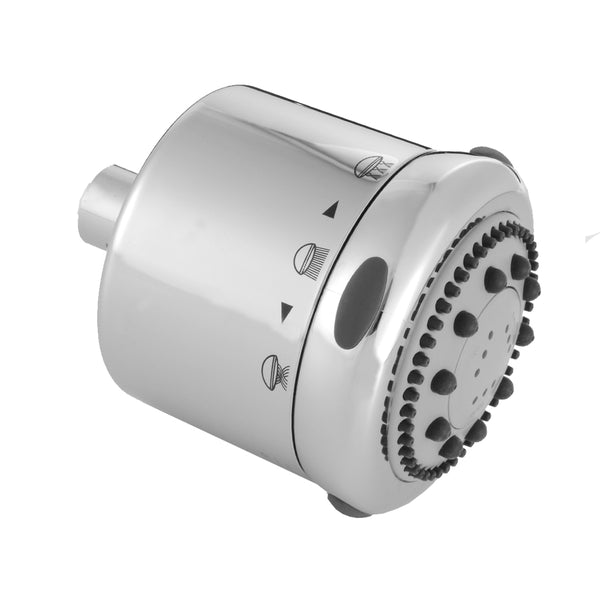 Frescia Light Grey Face Showerhead - 2.0 GPM - Stellar Hardware and Bath 