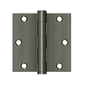 Deltana S35HD Heavy Duty Square Corner Hinge - 3 1/2'' x 3 1/2'' - Stellar Hardware and Bath 