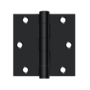 Deltana S35HD Heavy Duty Square Corner Hinge - 3 1/2'' x 3 1/2'' - Stellar Hardware and Bath 