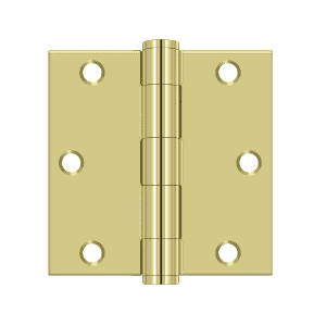 Deltana S35HD Heavy Duty Square Corner Hinge - 3 1/2'' x 3 1/2'' - Stellar Hardware and Bath 